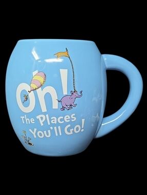 2014 Dr. Seuss "Oh! The Places You'll Go!" Blue Ceramic Mug - Vandor